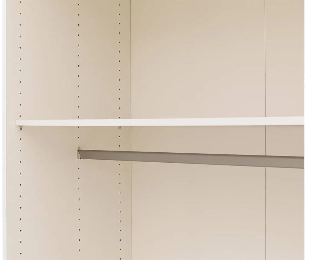 Goossens Kledingkast Easy Storage Sdk, 153 cm breed, 220 cm hoog, 2x 3 paneel glas schuifdeuren