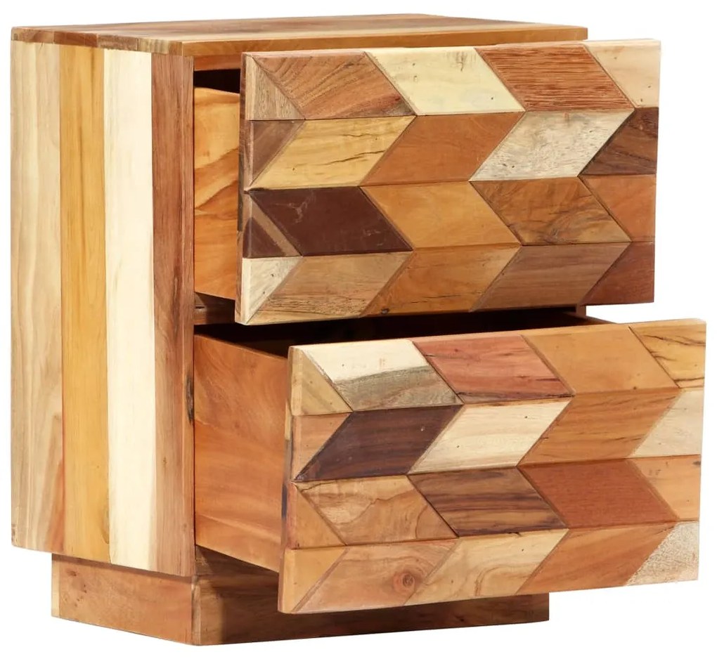 vidaXL Nachtkastje 40x30x50 cm massief gerecycled hout
