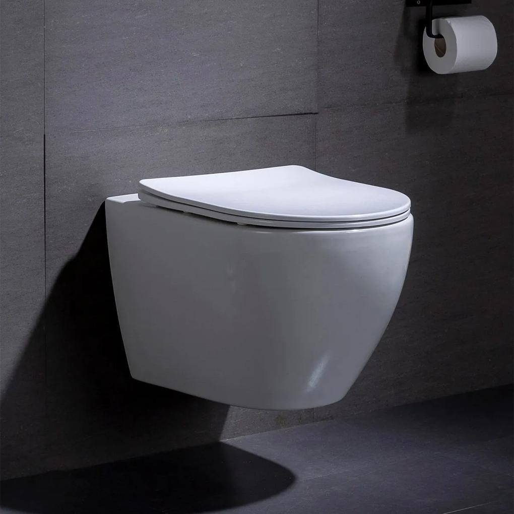 Wandcloset - Hangend Toilet Beauti Flatline - Inbouwtoilet Rimfree WC Pot