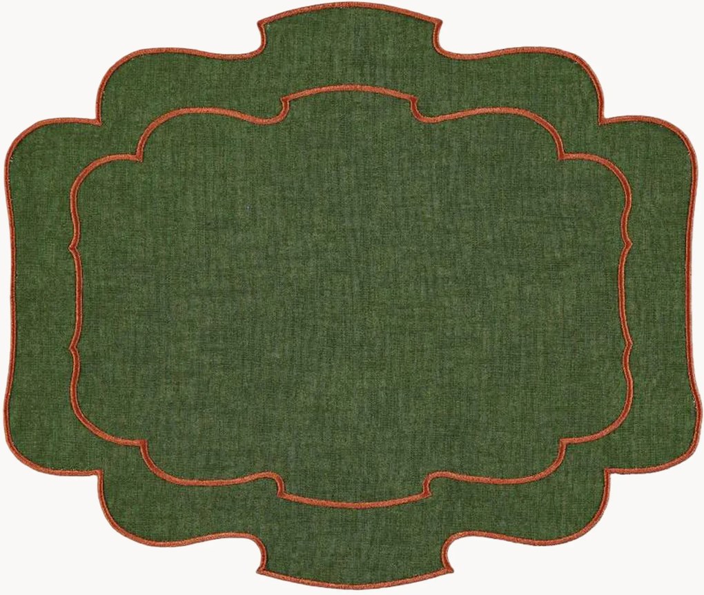Placemat Belmonte met randborduurwerk