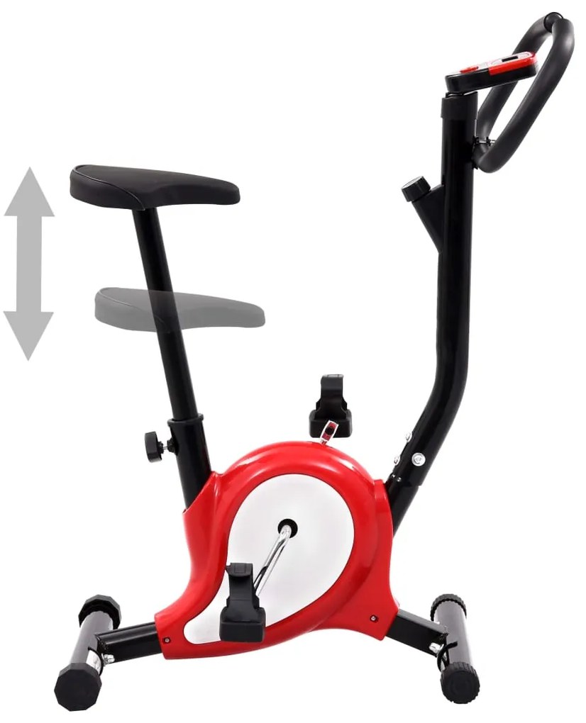 vidaXL Hometrainer met bandweerstand rood