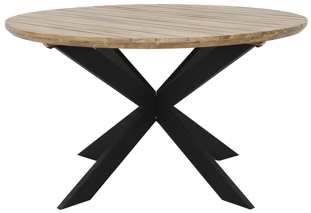 The Outsider Tuintafel Rond - Merry - Ø135 cm - Acacia - Kruispoot - The Outsider