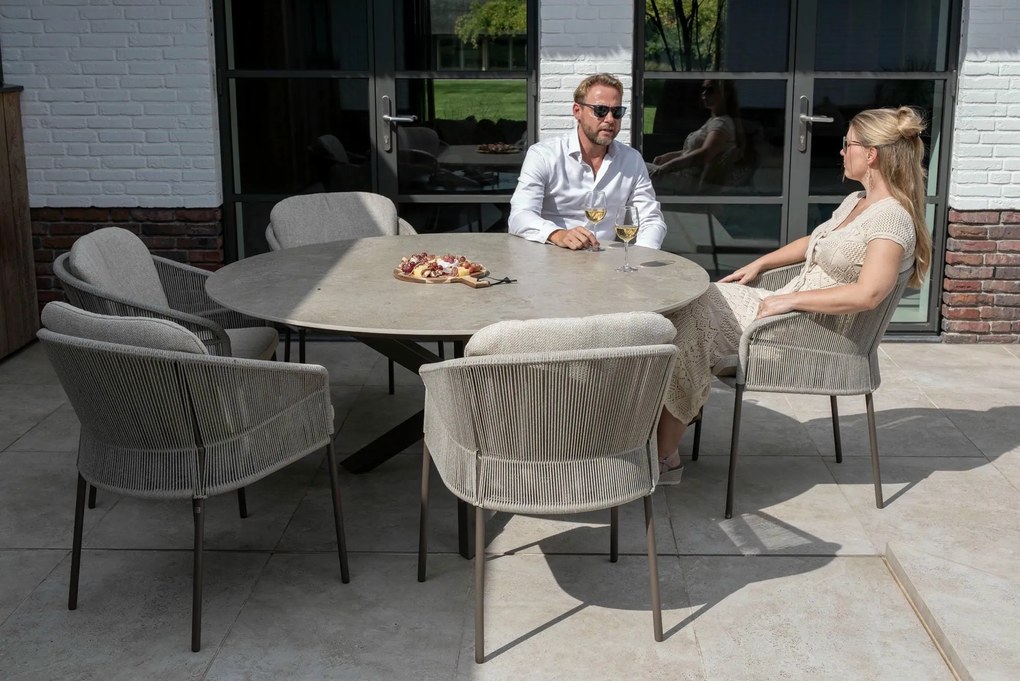 Taste by 4 Seasons Florence tuinstoel terre Tuinstoel   bruin weerbestendig