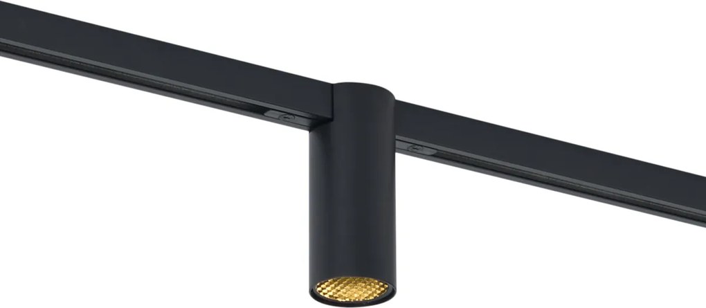 Moderne spot zwart voor railsysteem 1-fase GU10 35mm - Slimline Nubee Honey