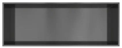 Hotbath &MORE Inbouwbox of inbouwnis - 30x80x10 - Geborsteld gunmetal PVD BOX080BGP