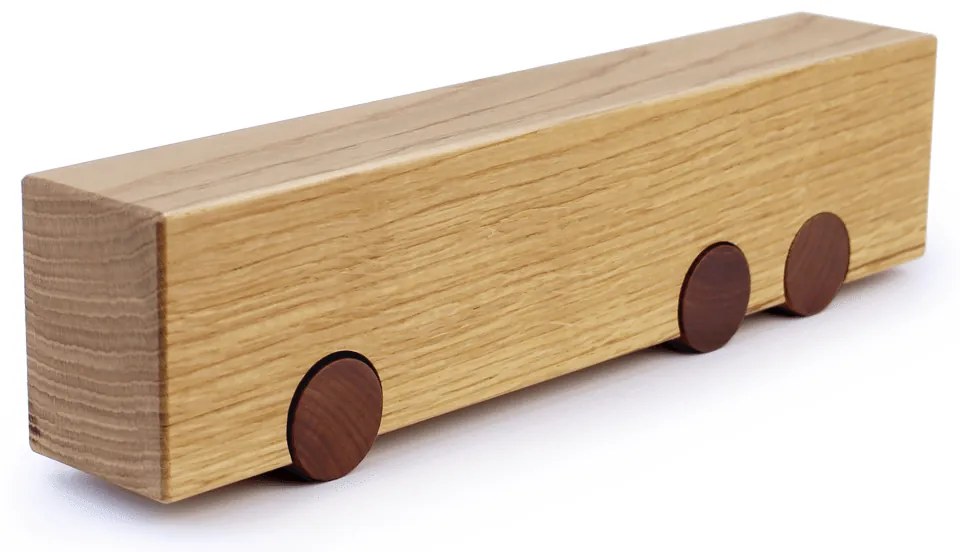 Houten Bus - Lex Pott - 'Solid Cars Series' - Massief eikenhout