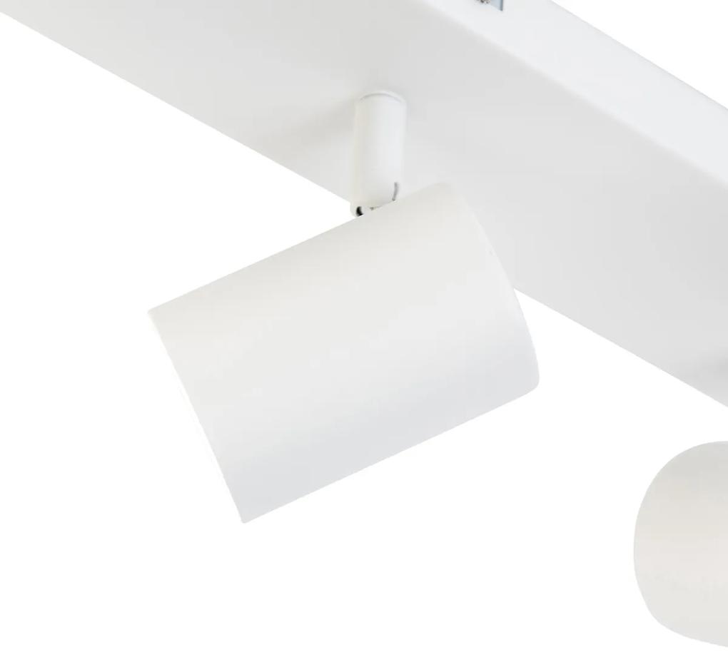 Smart plafondlamp met dimmer wit rechthoekig incl. 3 Wifi GU10 - Jeana Modern GU10 Binnenverlichting Lamp
