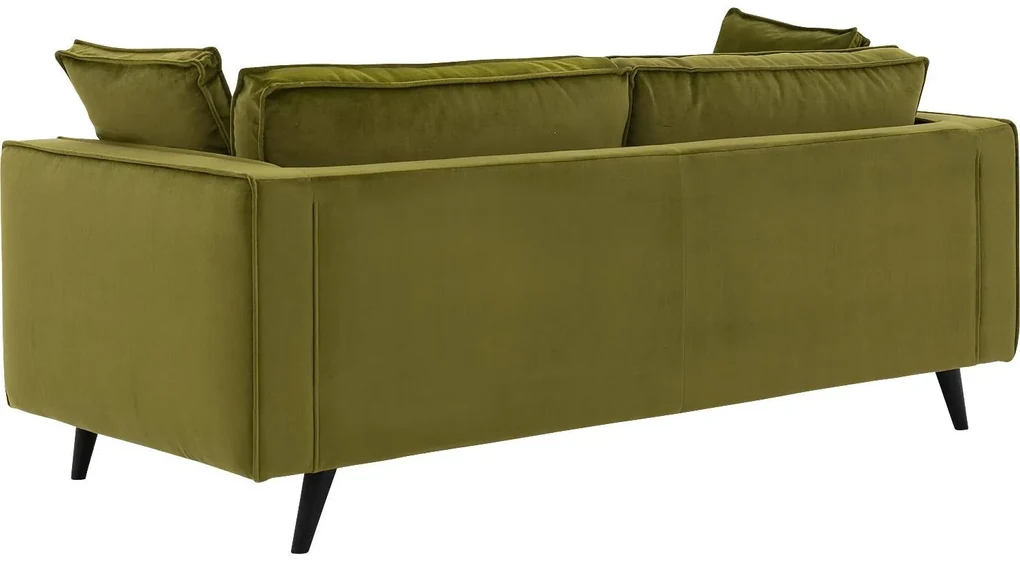 Goossens Bank Suite groen, stof, 3-zits, elegant chic