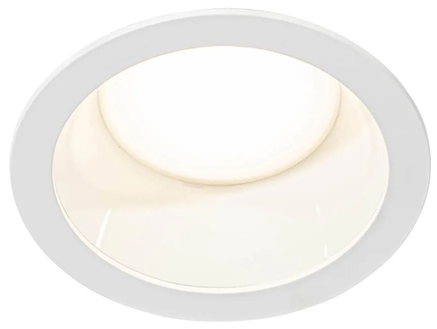 Inbouwspot wit incl. LED 3000K-5000K met dipswitch - Elias Modern rond Binnenverlichting Lamp