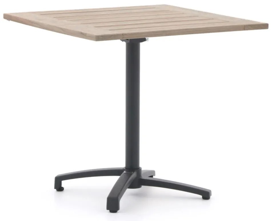 Inklapbare tafel Bellagio  | Vierkant  | Tuintafel Teakhout | 70x70cm | 2 personen | Kees Smit Tuinmeubelen