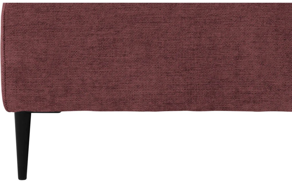 Goossens Hoekbank Tiolo Met Relaxfunctie En Hoofdsteun rood, stof, 3-zits, modern design met ligelement links