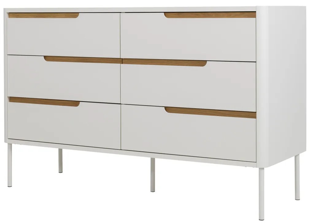 Tenzo Switch Modern Dressoir Met Lades Wit - 130x45x83cm.