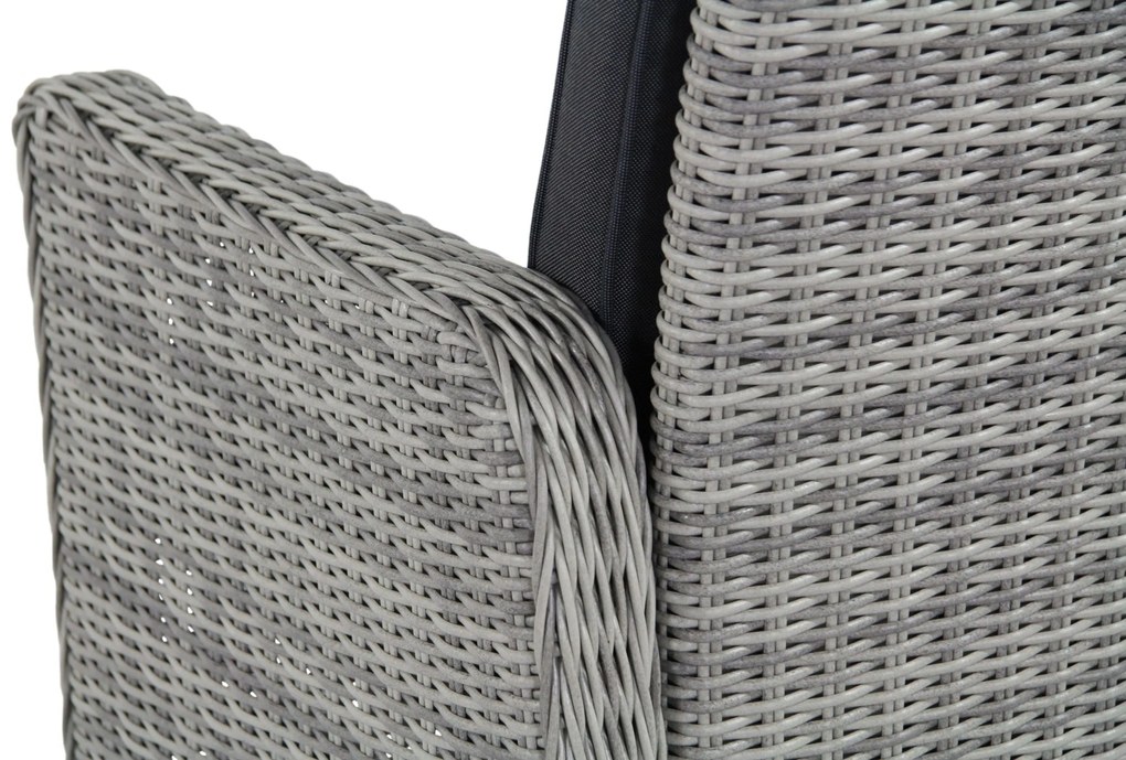 Garden Collections Bello/Brighton Dining Set Wicker Grijs 5-delig