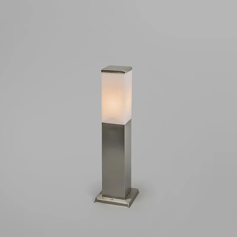 Buitenlamp staal 45cm IP44 - Malios met grondpin en kabelmof