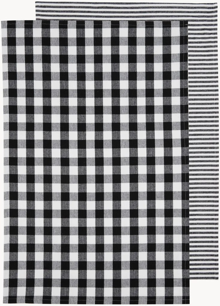 Theedoeken Eco Gingham, 2-delig