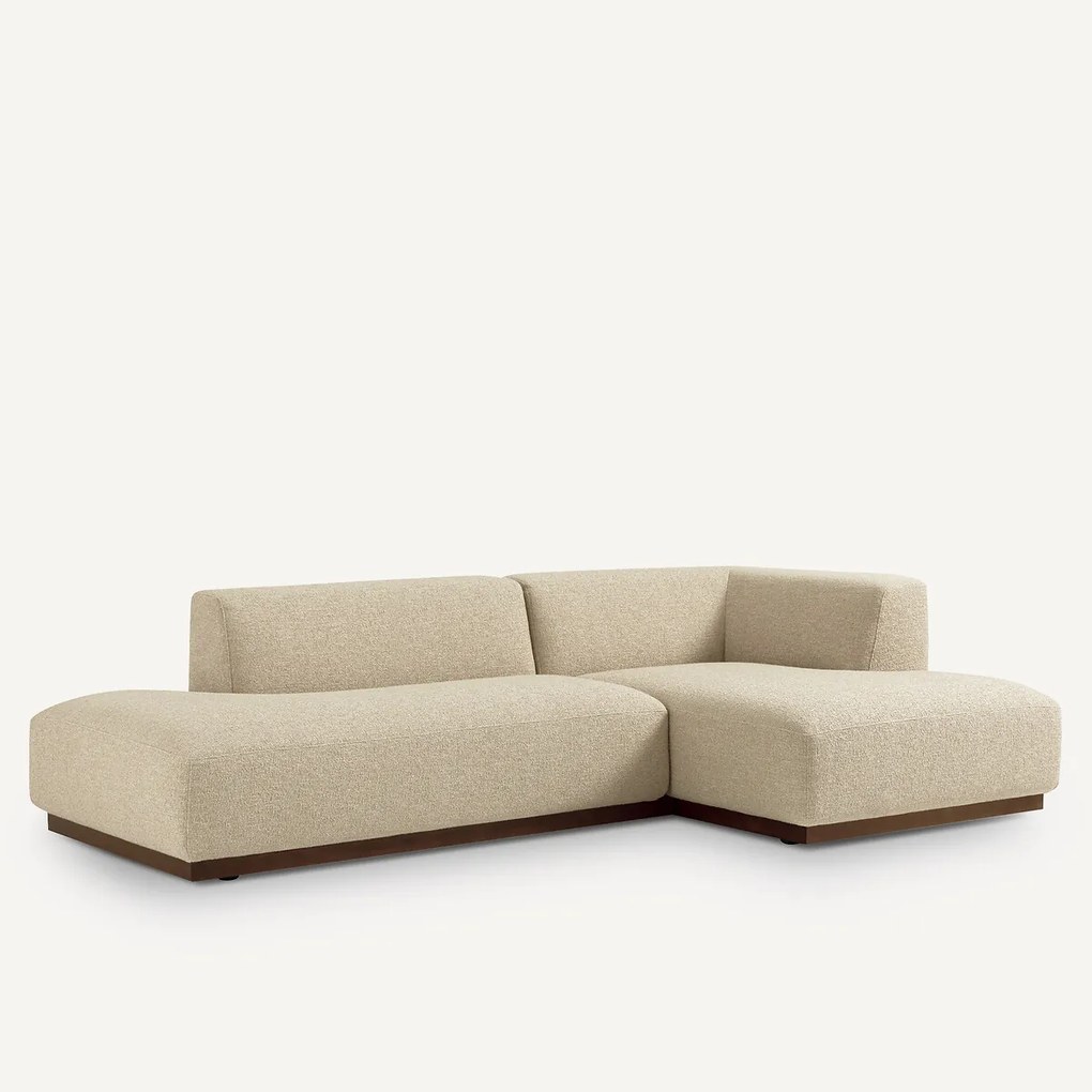 Rechtse hoekbank XL bouclé stof, Jacopo