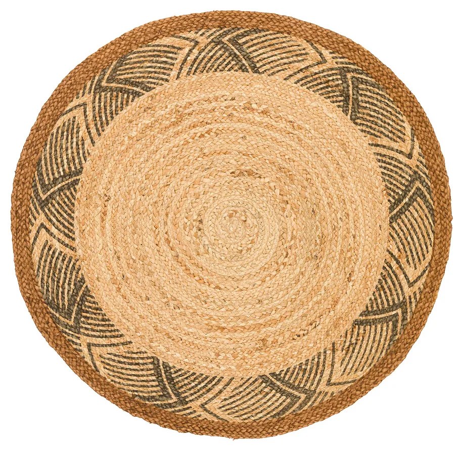 Rond vloerkleed in jute, Losca