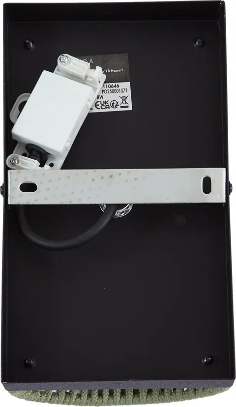 Japandi wandlamp groen met zwart IP44 - Jayla