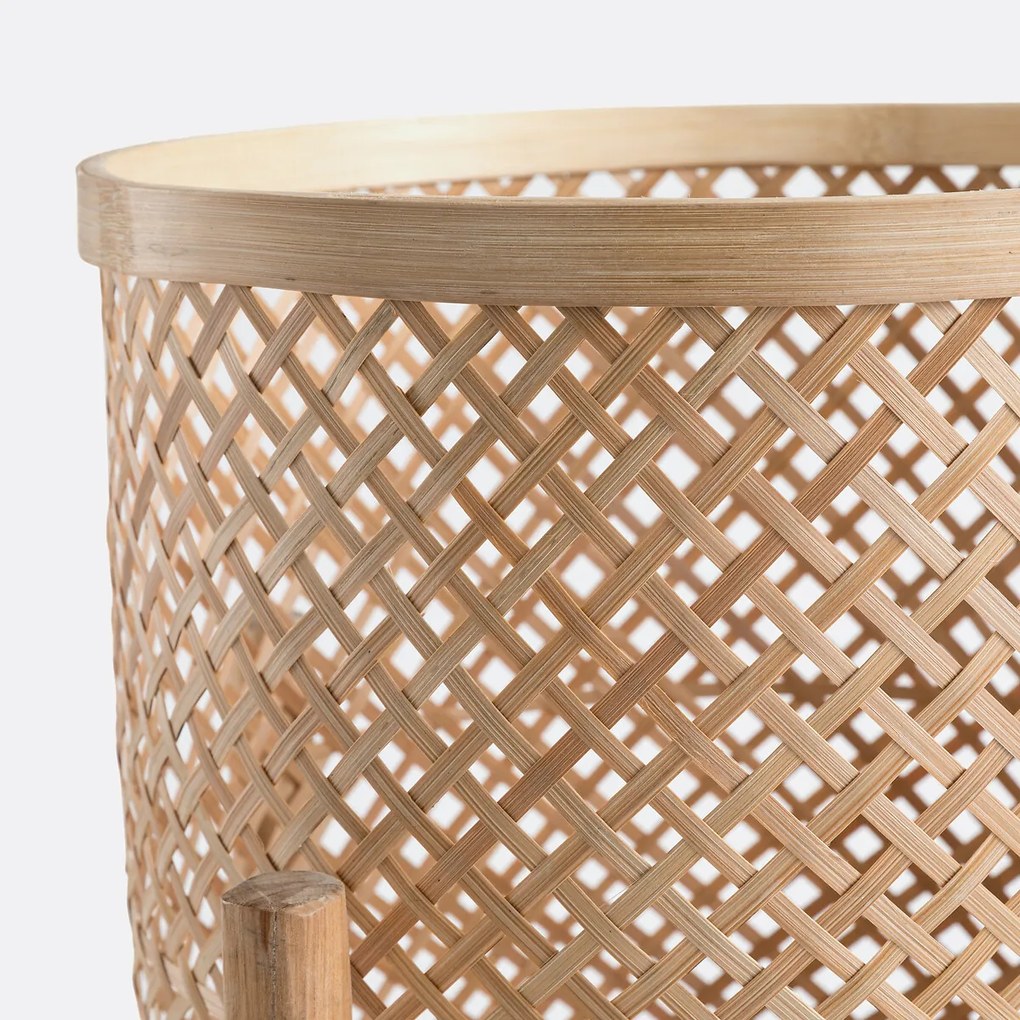 Bloempot op poot in bamboeØ40 cm, Bambu
