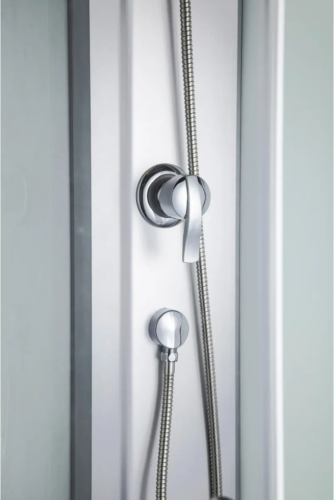 Kerra Evora complete douchecabine met zitting 90x90cm chroom