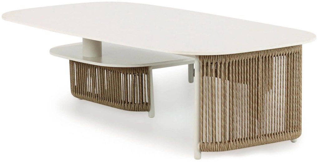 Hoek loungeset 5 personen Aluminium/rope Taupe Coco Colorado