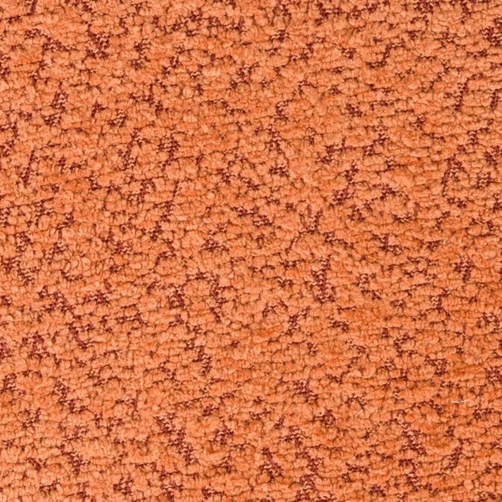 Dutchbone Sen Ronde Poef Boucle Stof Oranje