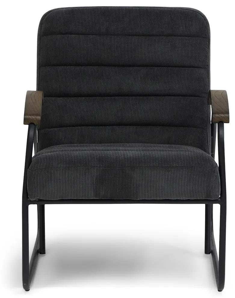 Rivièra Maison - Barbados Lounge Chair, italian rib, mocha - Kleur: bruin
