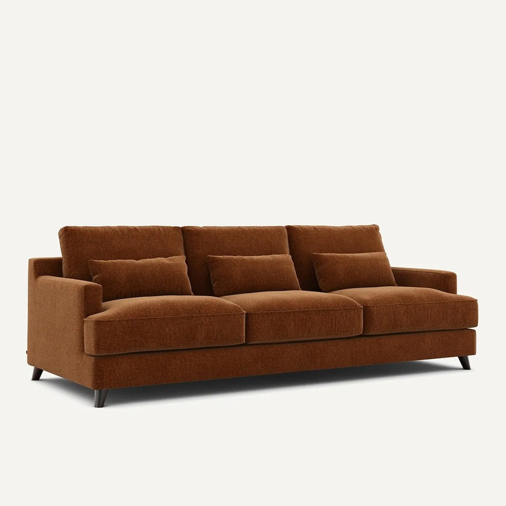 Sofa 3- of 4-zits, chenille fluweel, Alwine