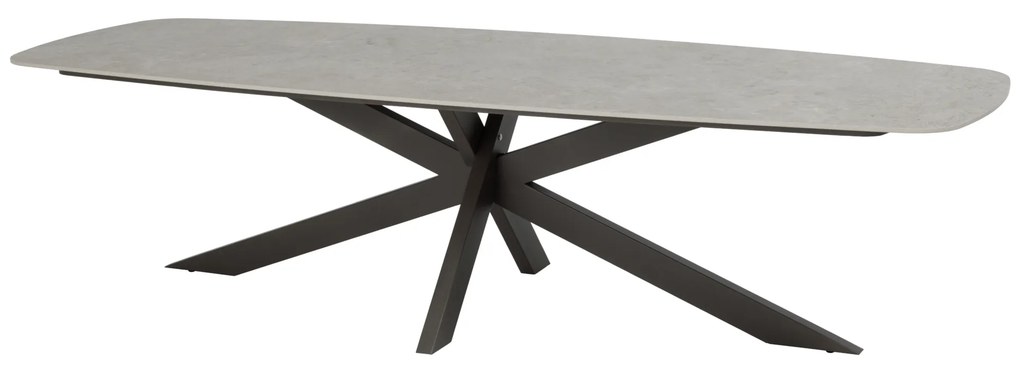 Prado dining tuintafel 300x110xH75 cm terre met keramisch deens ovaal blad Taste 4SO