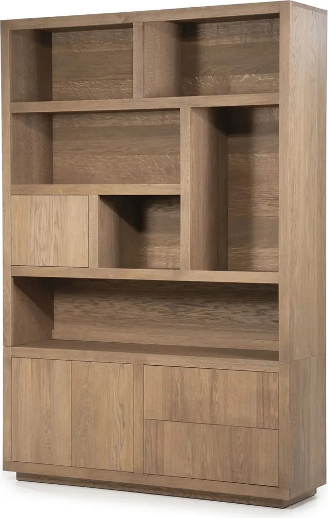 Vakkenkast Lichtbruin Eiken 150 Cm - 150x42x220cm.