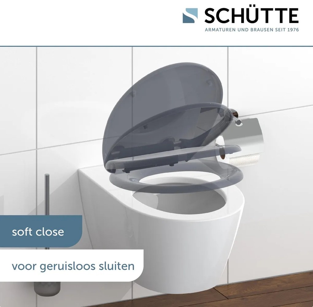 Schutte Miles toiletzitting duroplast met softclose en quick release beige