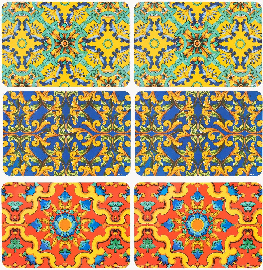 Placemats Trinacria, 6-delig
