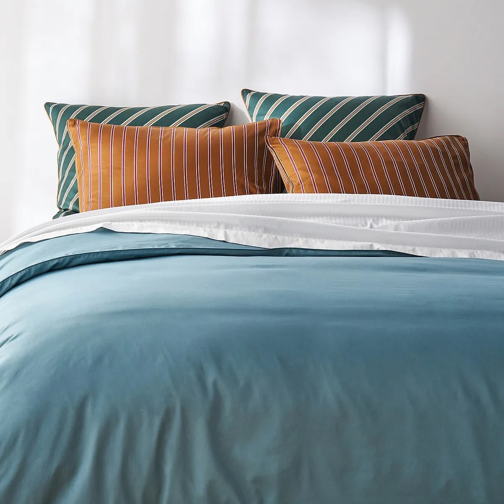 Kussensloop van katoensatijn Georgio