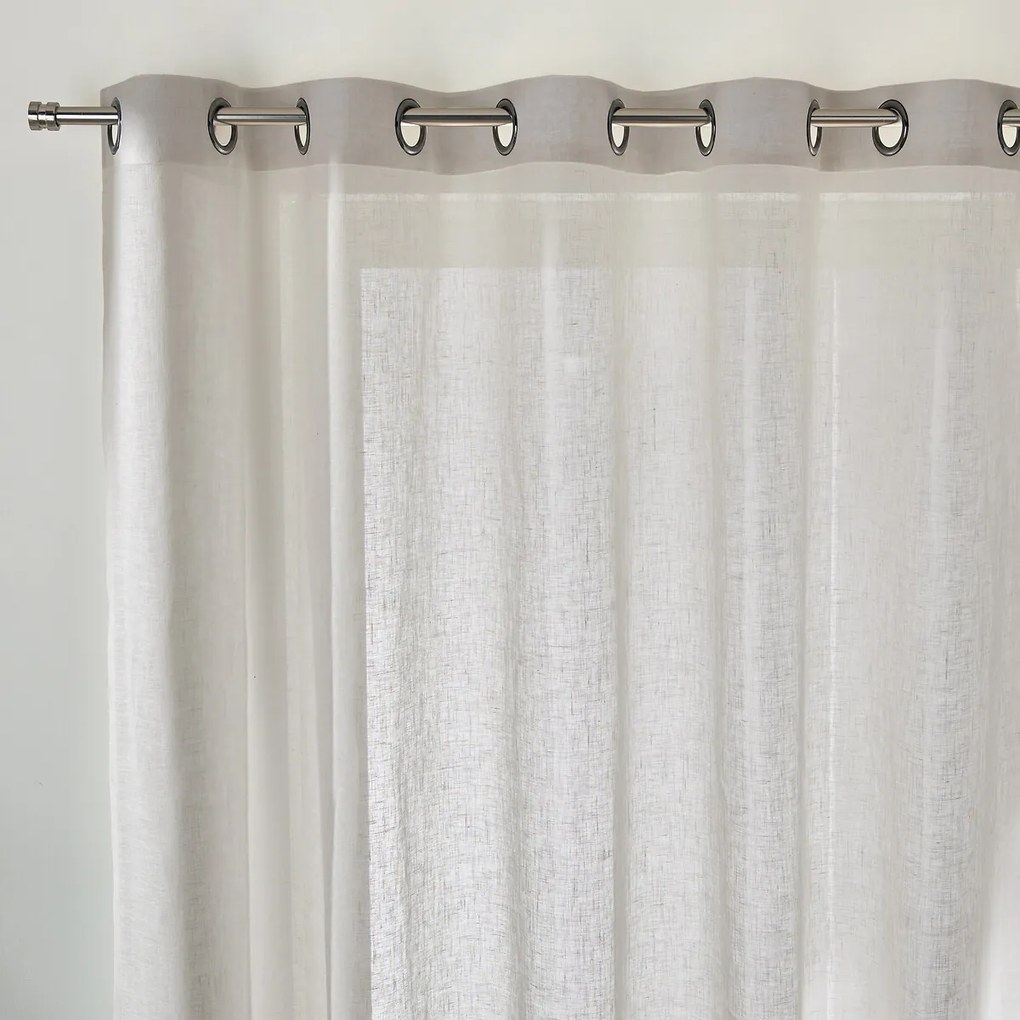 Linnen voile, grote breedte, met oogjes, ONEGA