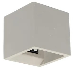 Industri�le wandlamp beton met lichteffect - Box