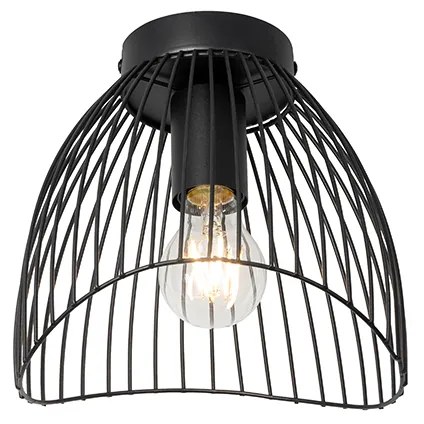 Design plafondlamp zwart draad 20cm - Pua Design E27 rond Binnenverlichting Lamp