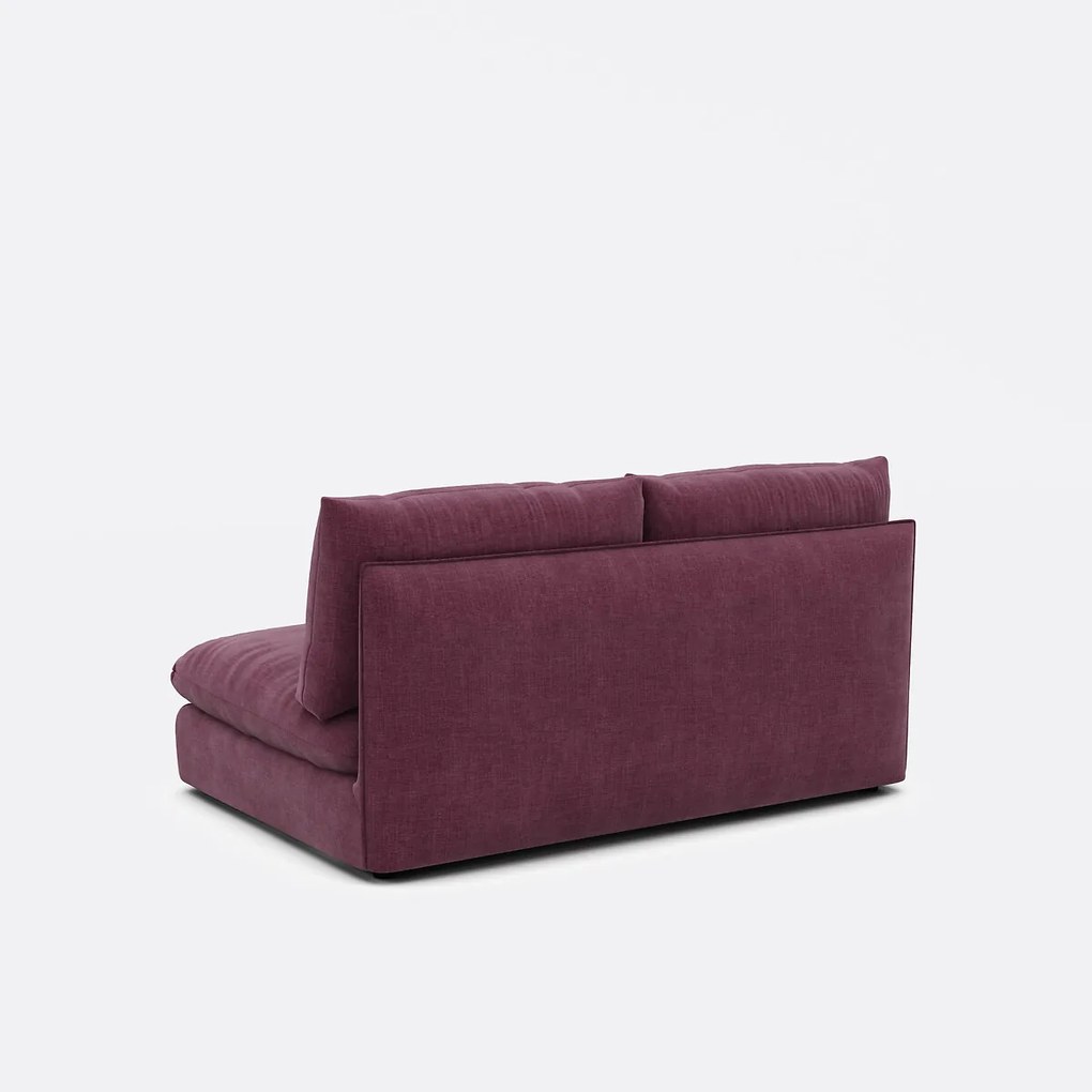 2-zits bankelement voor modulaire sofa, in gestructureerde stof, Malo