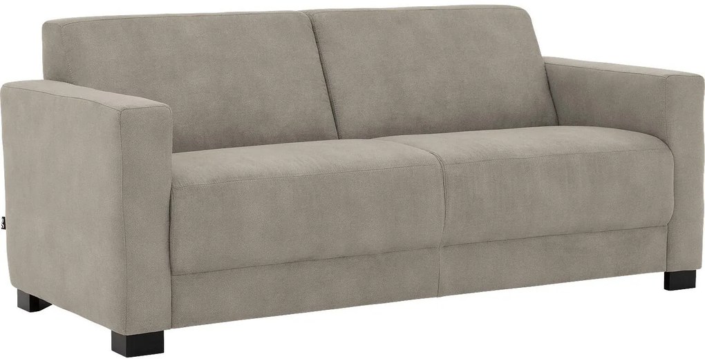 Goossens  My Style lichtgrijs, microvezel, 2,5-zits, stijlvol landelijk