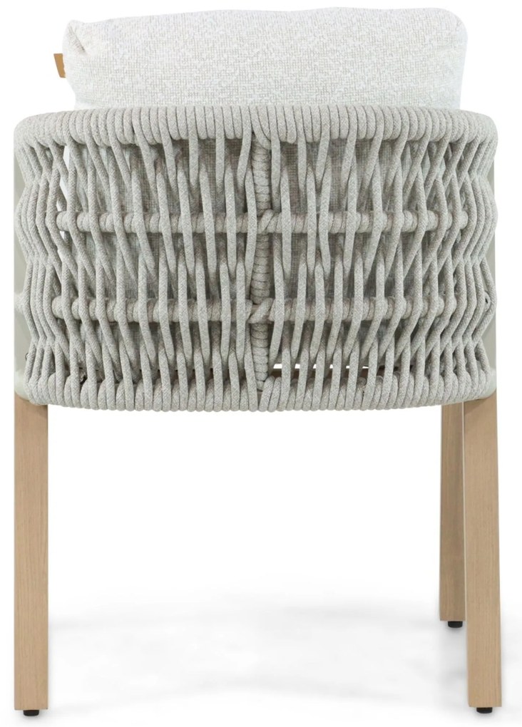 Tuinset 4 personen 220 cm Aluminium/rope Grijs Santika Furniture Santika