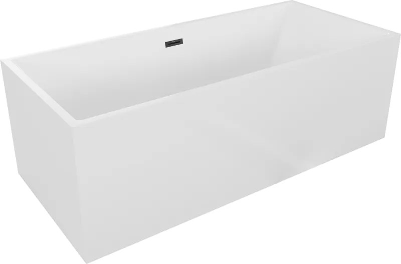 Mexen Vigo vrijstaande badkuip 178,5 x 80 cm, wit, zwarte overloop - 51251788000-70