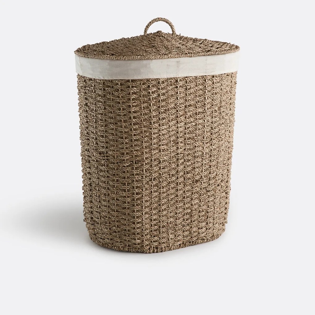 Wasmand van gevlochten zeegras, JUBO