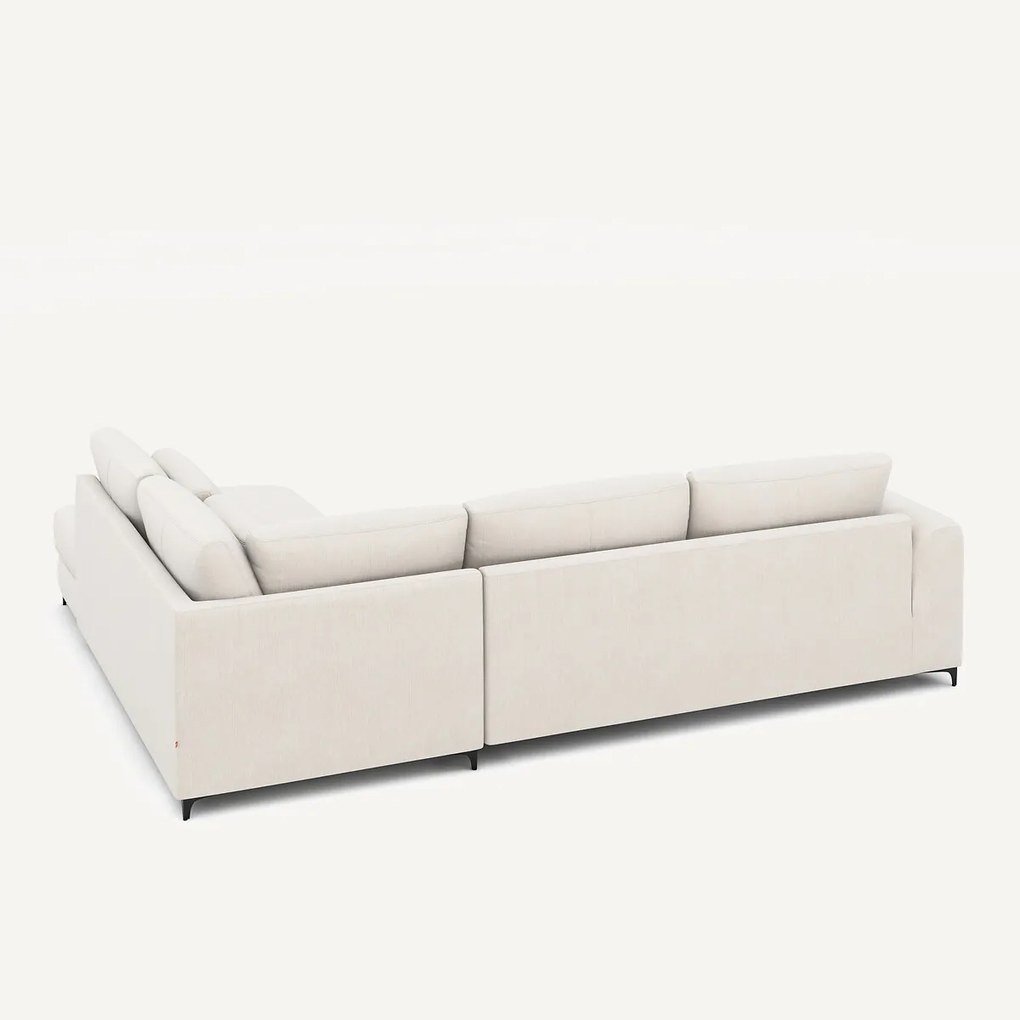 Omvormbare hoekbank rechts in chenille fluweel, Marsile