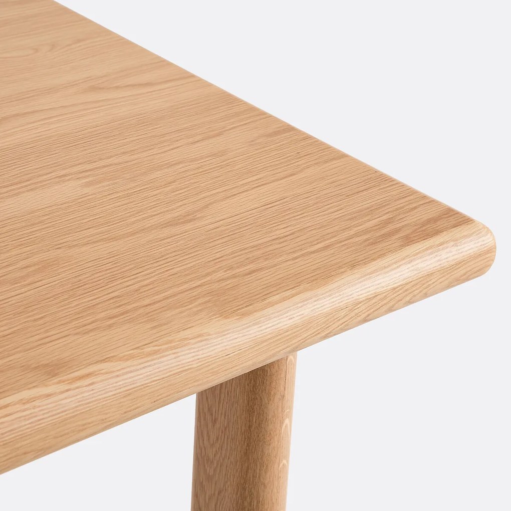 Bartafel, massief eiken en gefineerd, 140 cm breed, DOUVE