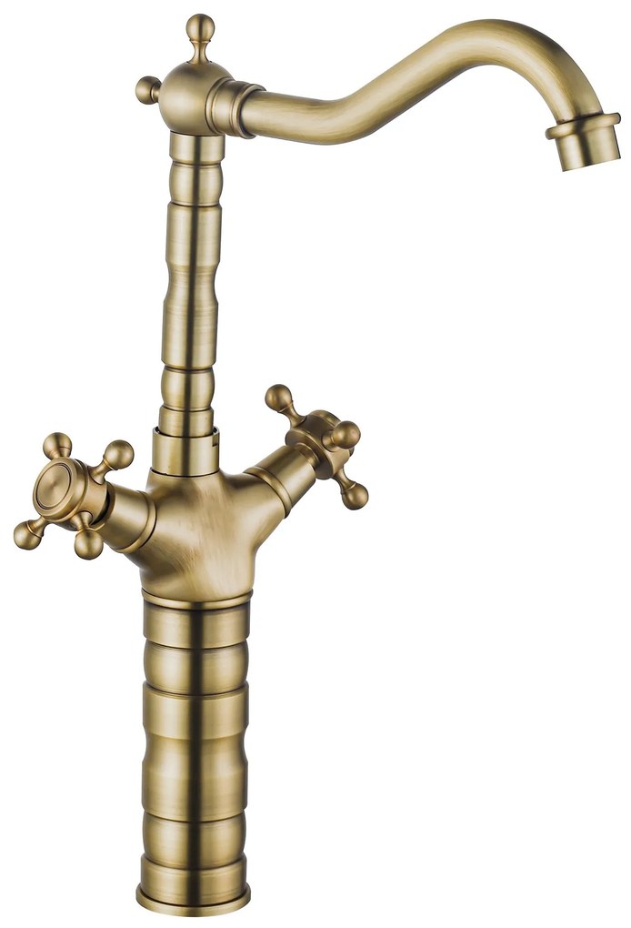 Keukenkraan Wastafelkraan Rea Rustico antique gold