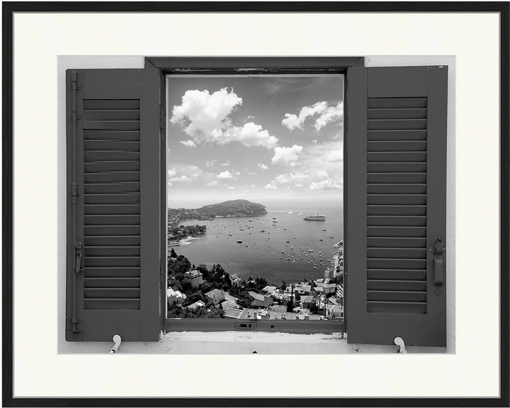 Ingelijste digitale print Provence Window View