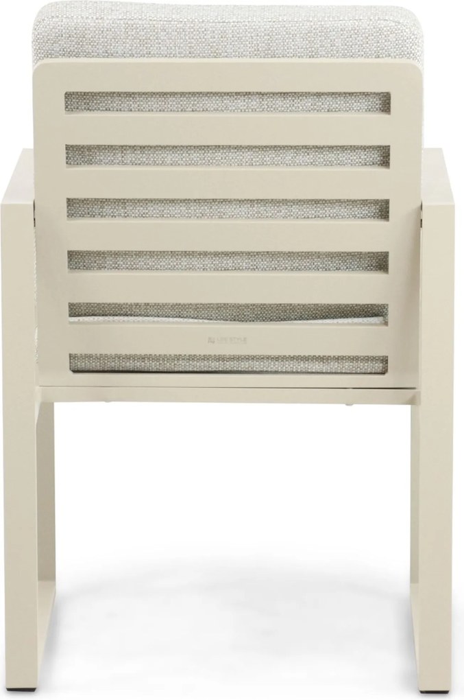 Tuinstoel Aluminium Taupe-naturel-bruin Test - Lifestyle Garden Furniture Nuno