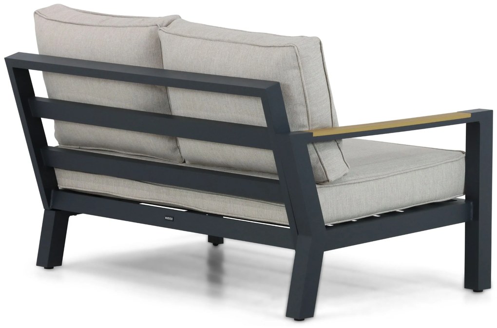 Hoek loungeset 5 personen Aluminium/Polywood (teakfinish) Grijs  Lifestyle Garden Furniture Bilbao