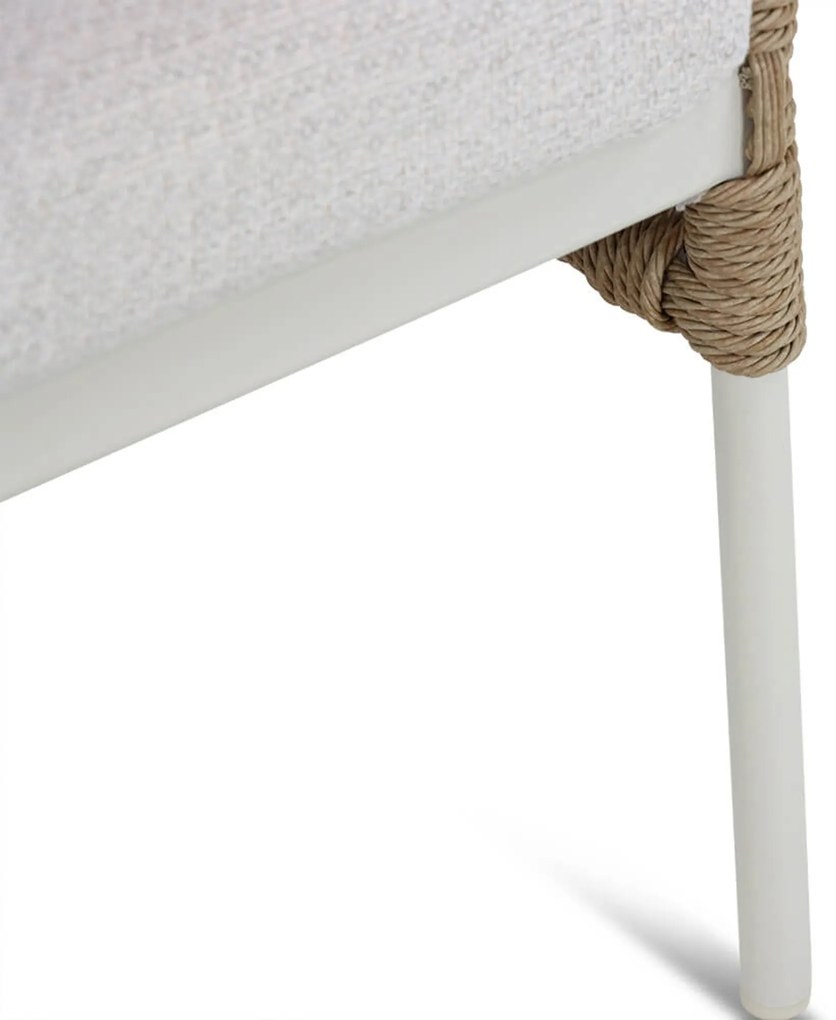 Tuinset 4 personen 200 cm Aluminium/wicker Taupe Coco Bali/Brighton