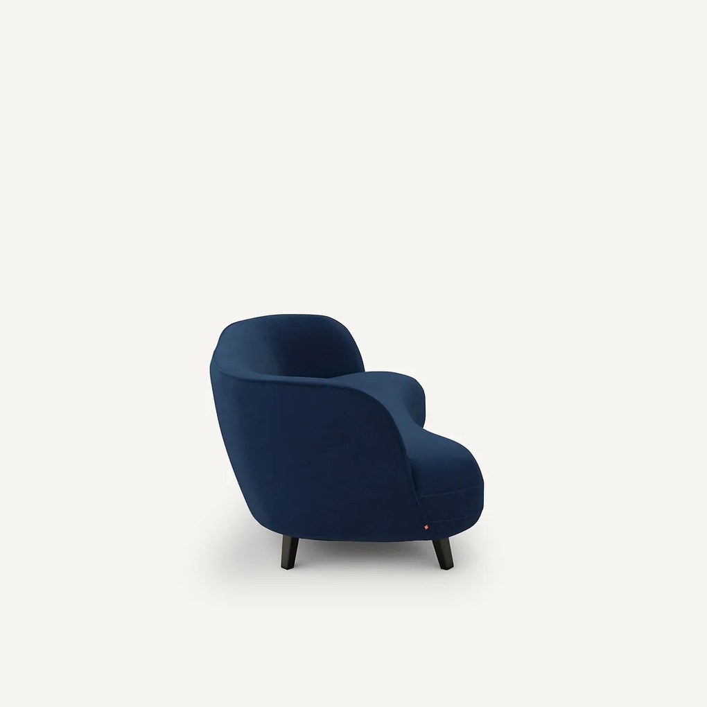 3-zits fluwelen bank, Rosebury, ontwerp Emmanuel Gallina