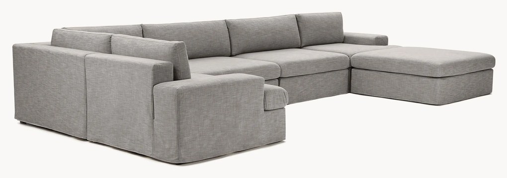 Modulaire U-bank Russell met afneembaar hoezen